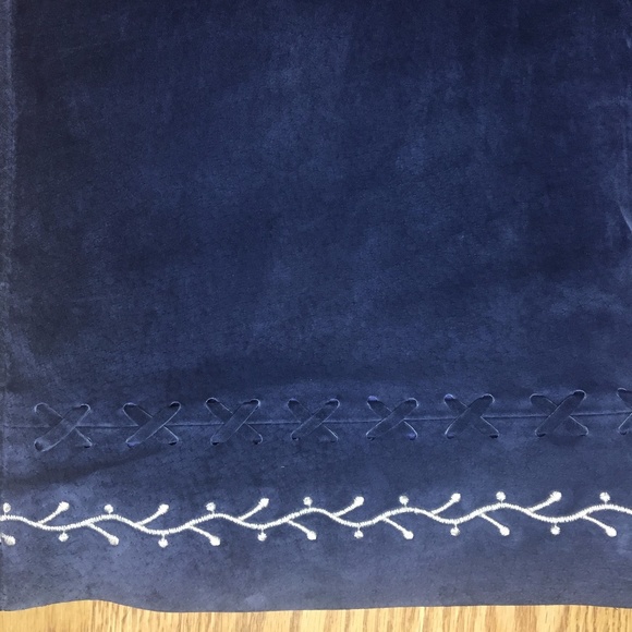 Arden B Blue Genuine - Leather Skirt - Picture 3 of 9